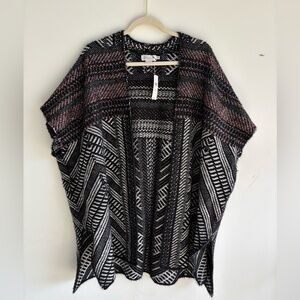 NWT Molly Bracken Anthropologie Sweater Shawl with Tinsel size XS/S‎